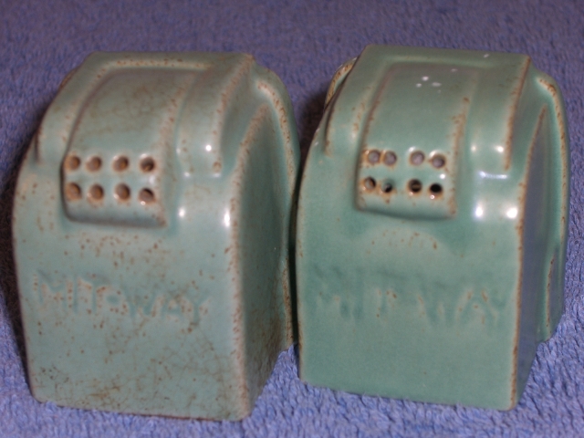 Modern shakers glazed jade green